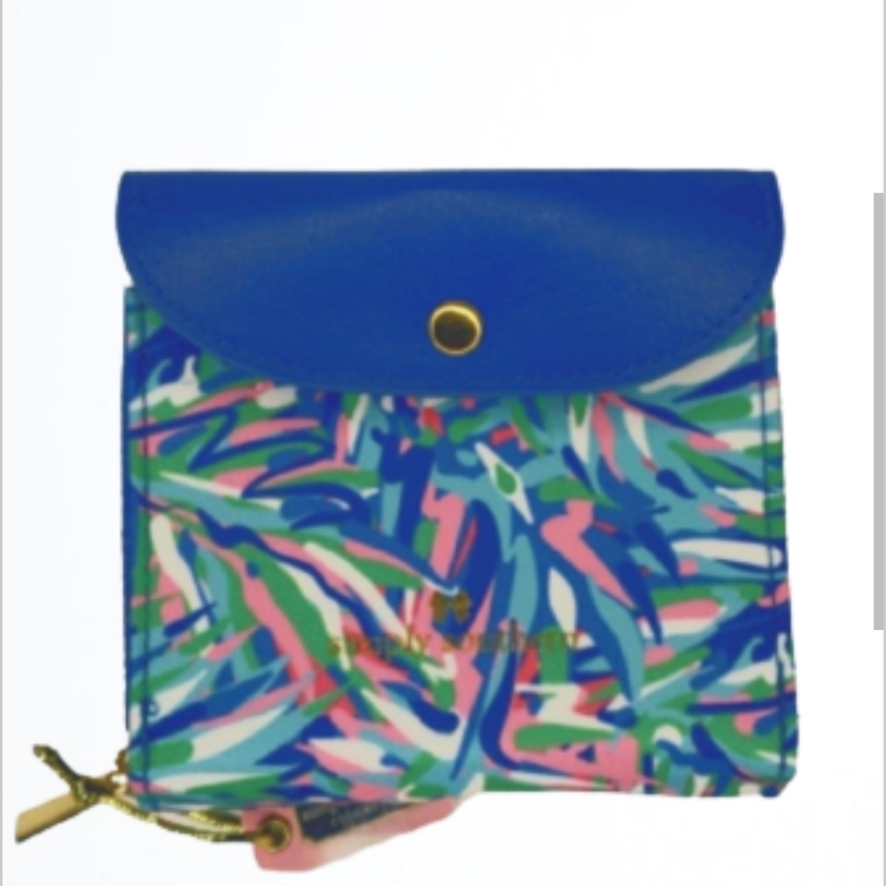 Simply Southern Snap Wallet Abstract Print NWT